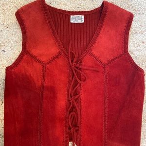 Hippy Vintage 70’s Suede Patchwork Vest
